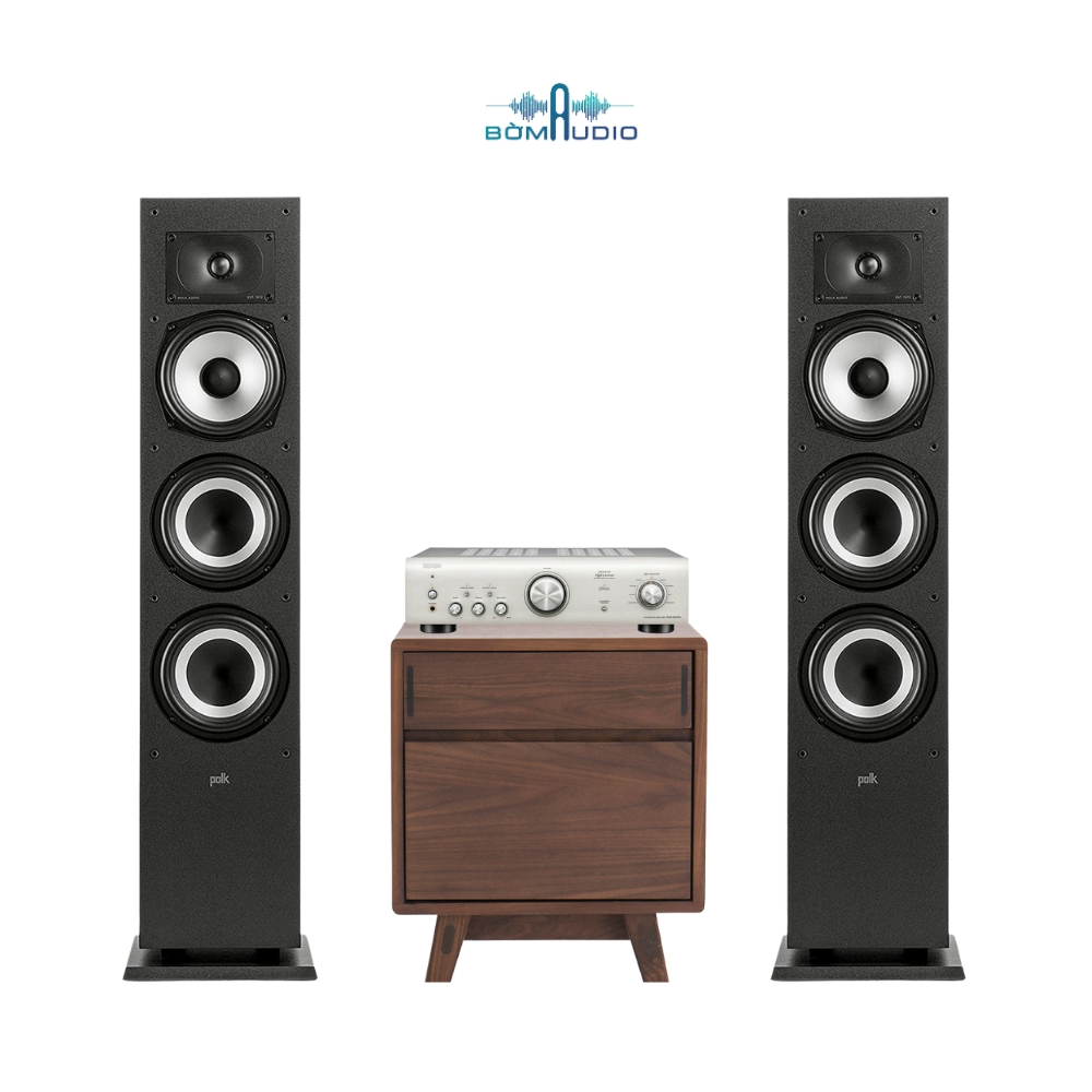 Combo Amply DENON PMA-600NE + Loa Cột POLK AUDIO MONITOR XT60 – PD2