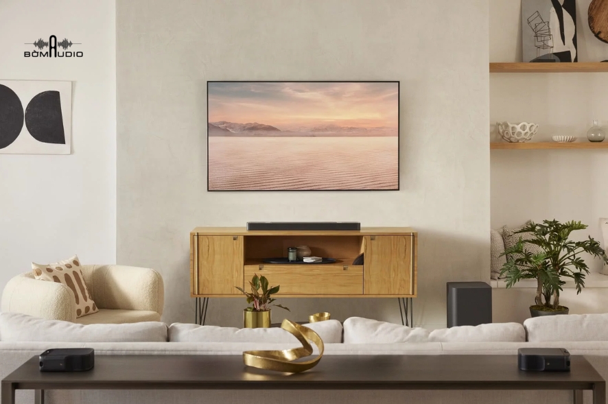 Loa Soundbar JBL 500 kèm theo điều khiển từ xa tiện lợi 