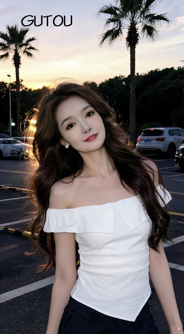 [ GUTOU ] Áo Trễ Vai Xếp Ly Co Giãn Elegance Style_thumbnail_4