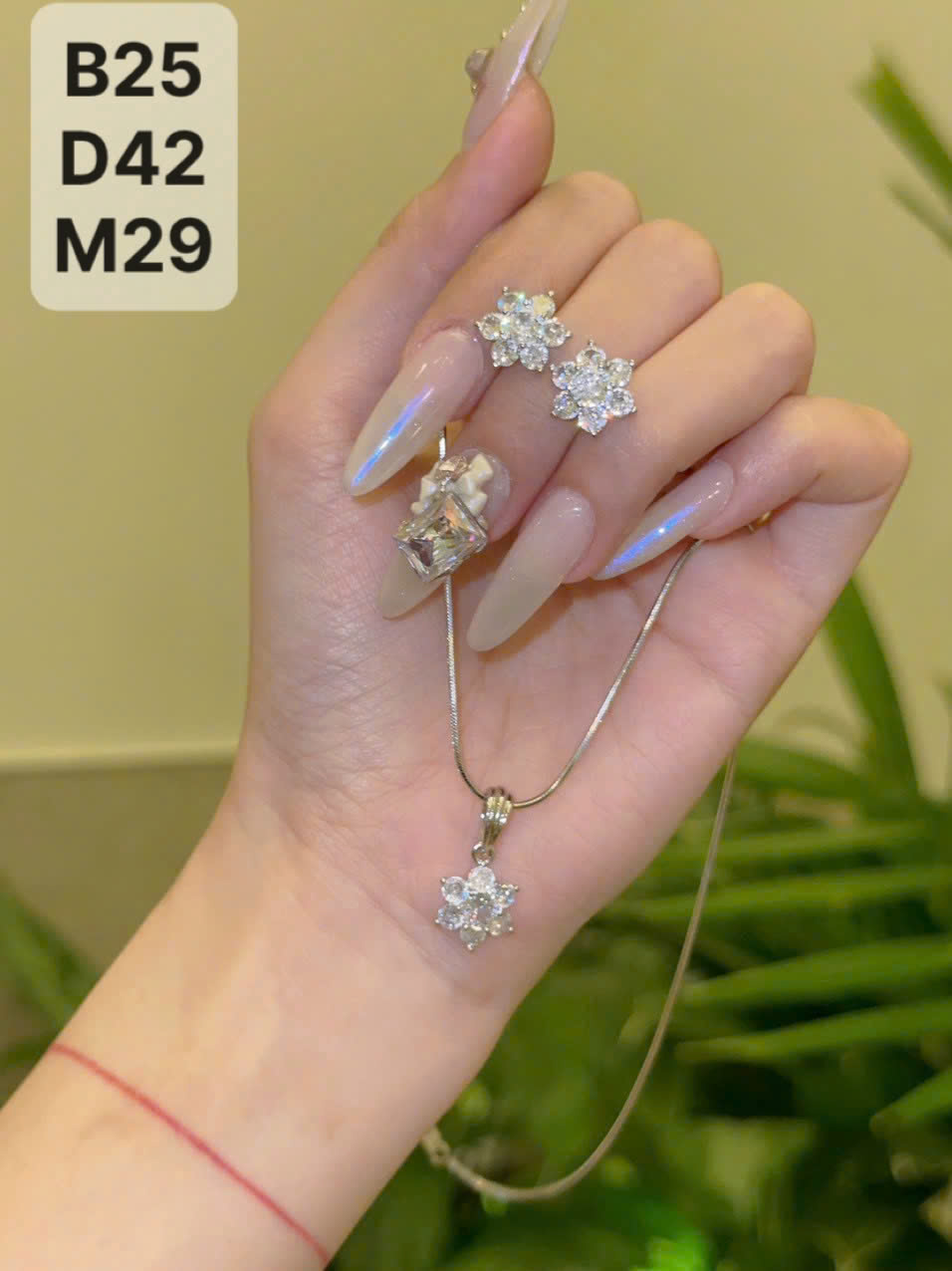 Set Dây Chuyền Bông Tai 5 Cánh