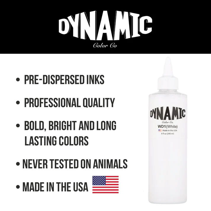 Mực trắng Dynamic WD1 - White (8oz)_thumbnail_3