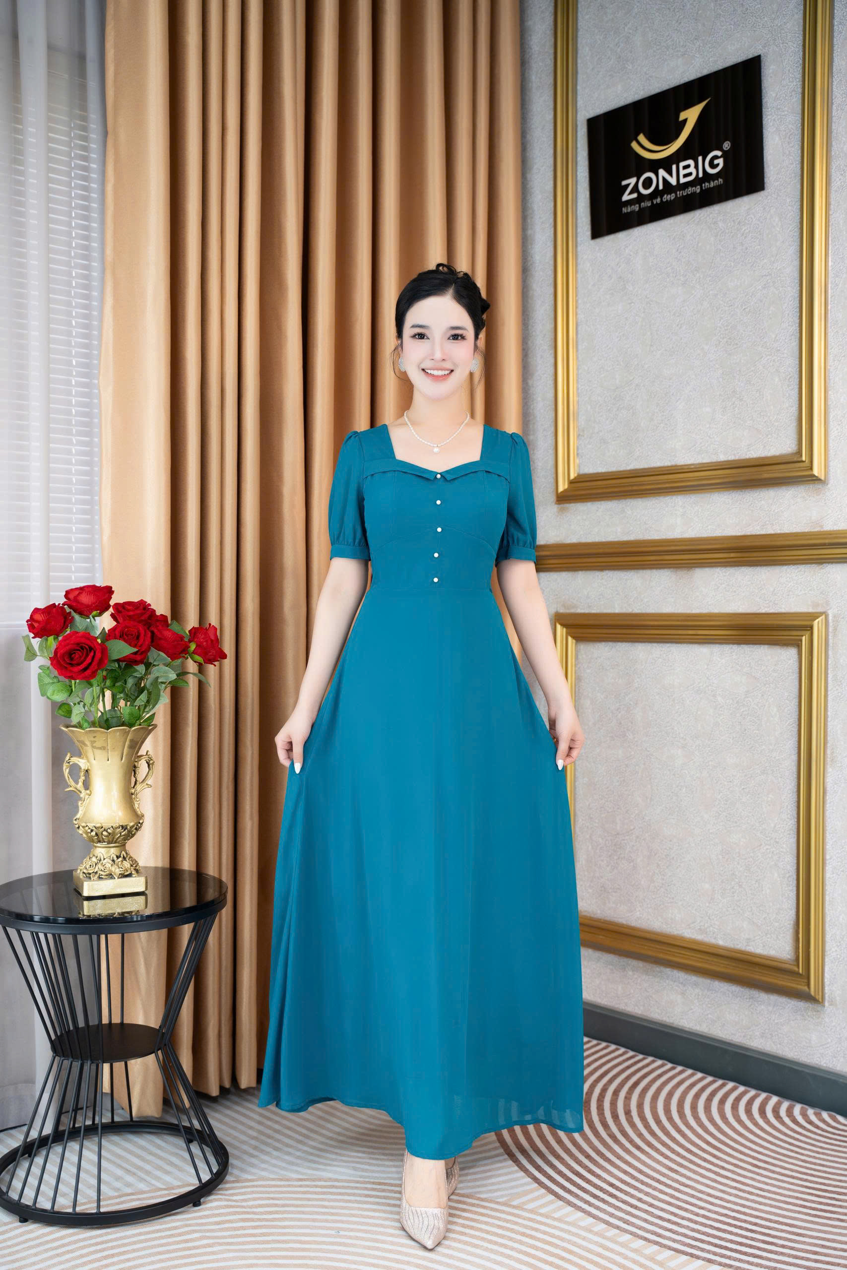 Đầm xòe - Y2141- Thương hiệu ZONBIG