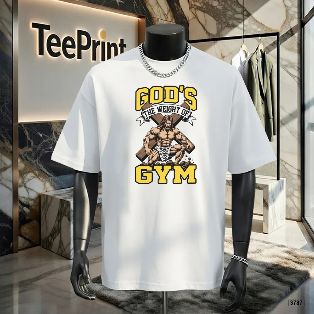 Áo thun nam form rộng God’s Gym phong cách thể thao năng động TeePrint 3787