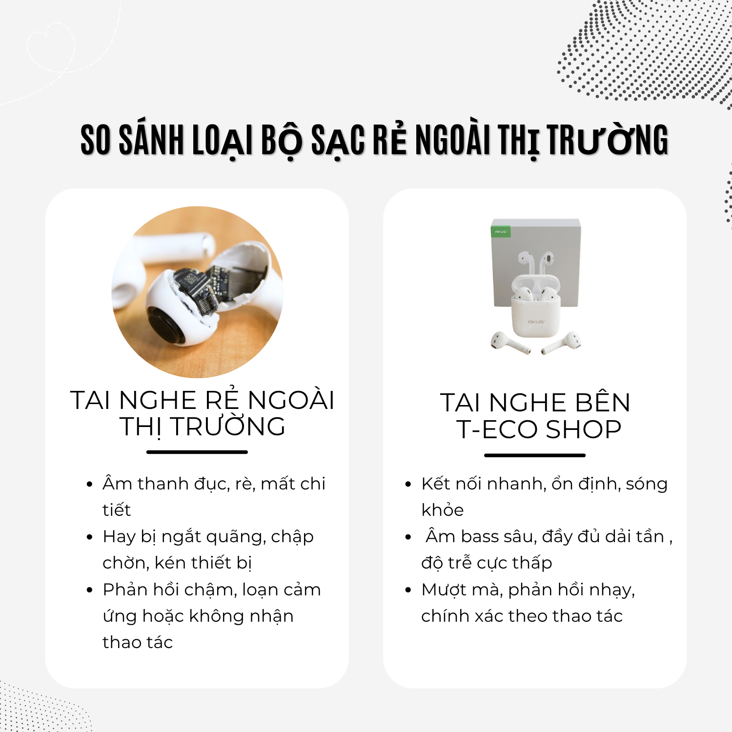 T-ECO SHOP | Tai Nghe Bluetooth Không Dây AKUS A2 Nhét Tai Kết Nối Ổn Định Kèm Hộp Sạc_thumbnail_7