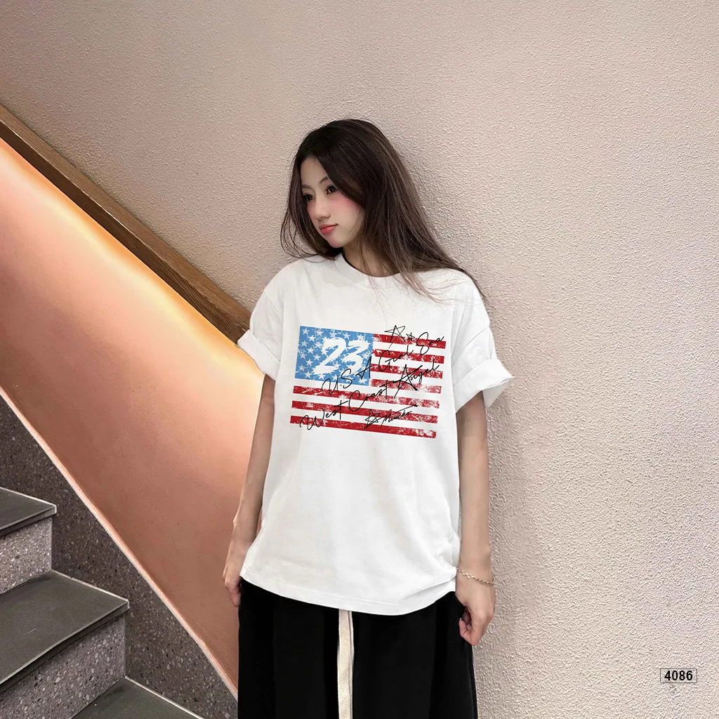 Áo thun boxy unisex cá tính Miucho 4086_thumbnail_4
