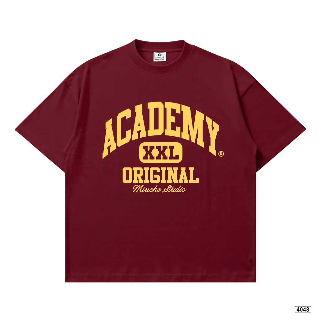 Áo thun boxy unisex dáng ngắn Academy Miucho 4048_thumbnail_17