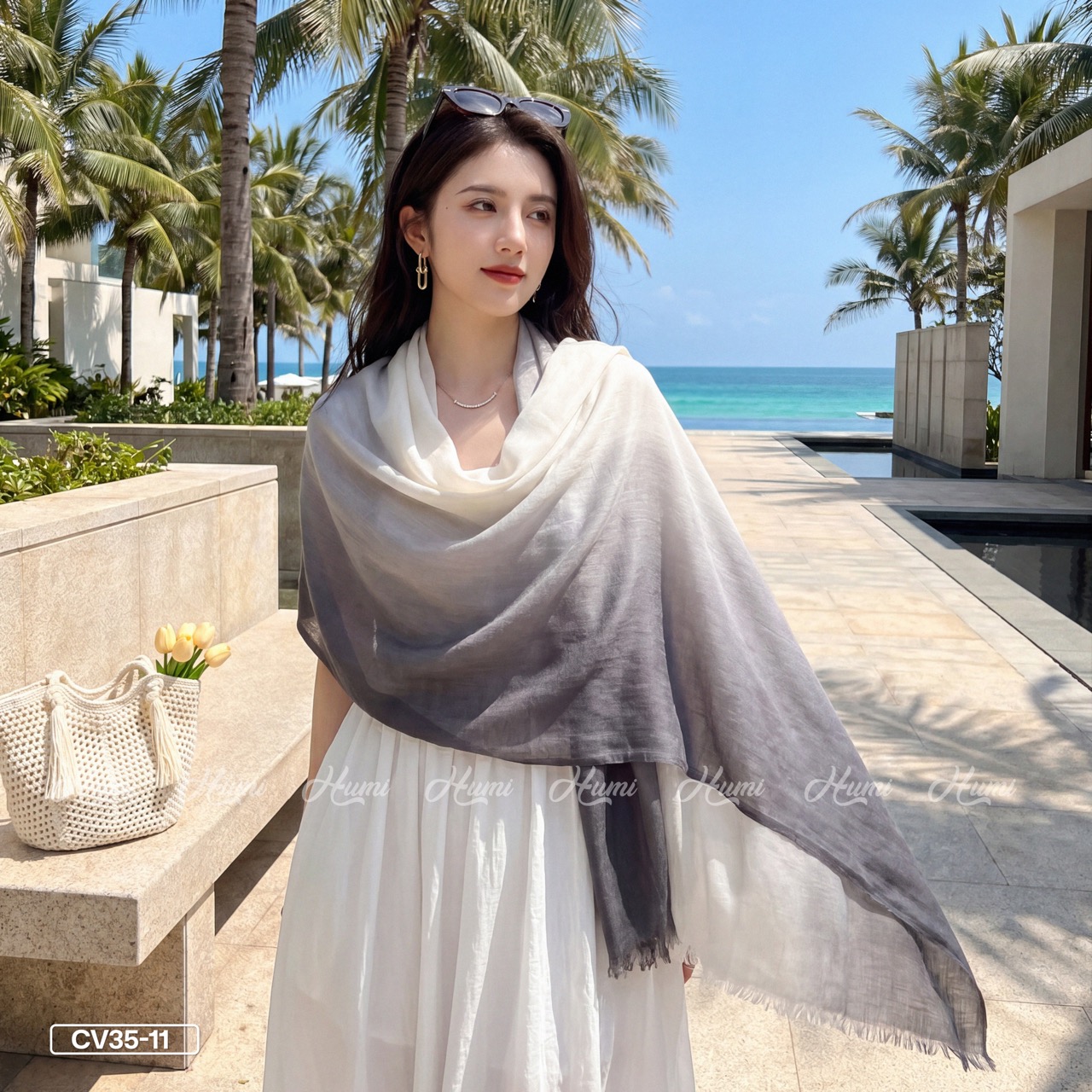 KHĂN COTTON PHA MÀU CHO NỮ (CV35-11)_thumbnail_6