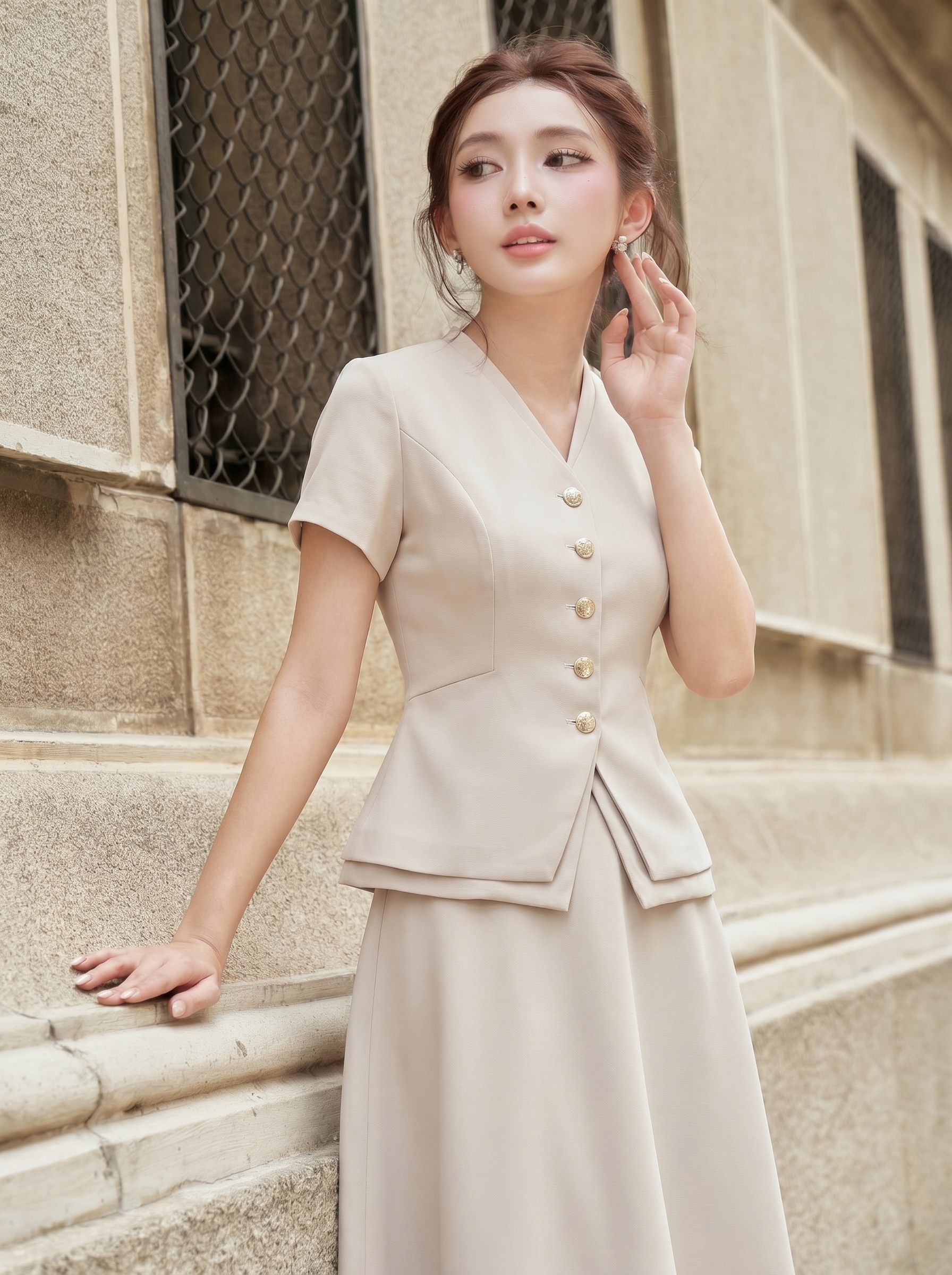 Bộ váy công sở 26500 màu kem_thumbnail_2