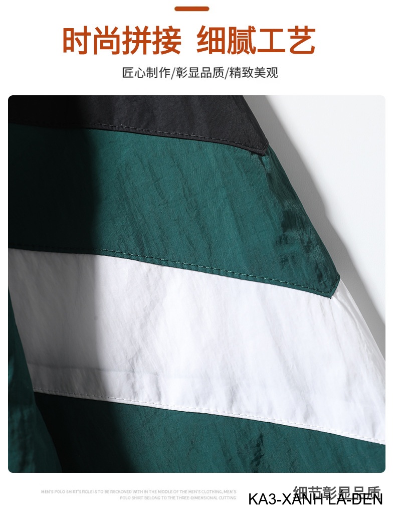 KA3 - Áo khoác nam dáng rộng phối màu cổ đứng phong cách thể thao thoáng khí mùa xuân thu_thumbnail_22