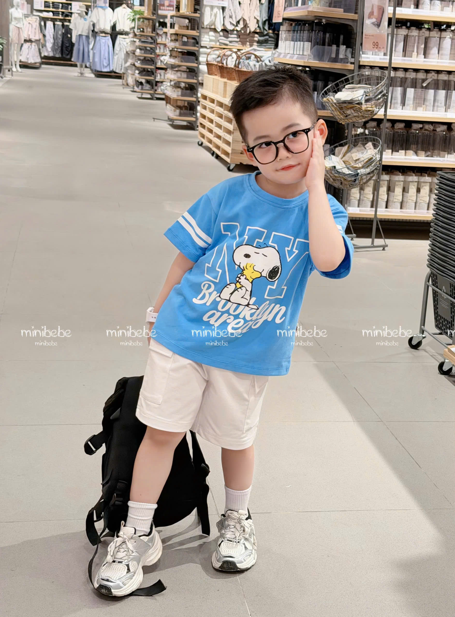 A12 BỘ CỘC ÁO XANH CHÓ SNOPPY NY - A117.1797_thumbnail_2