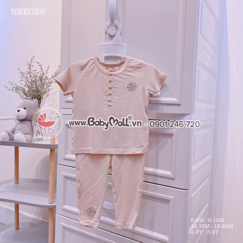 Bộ cộc tay cổ trụ quần dài HRNEE