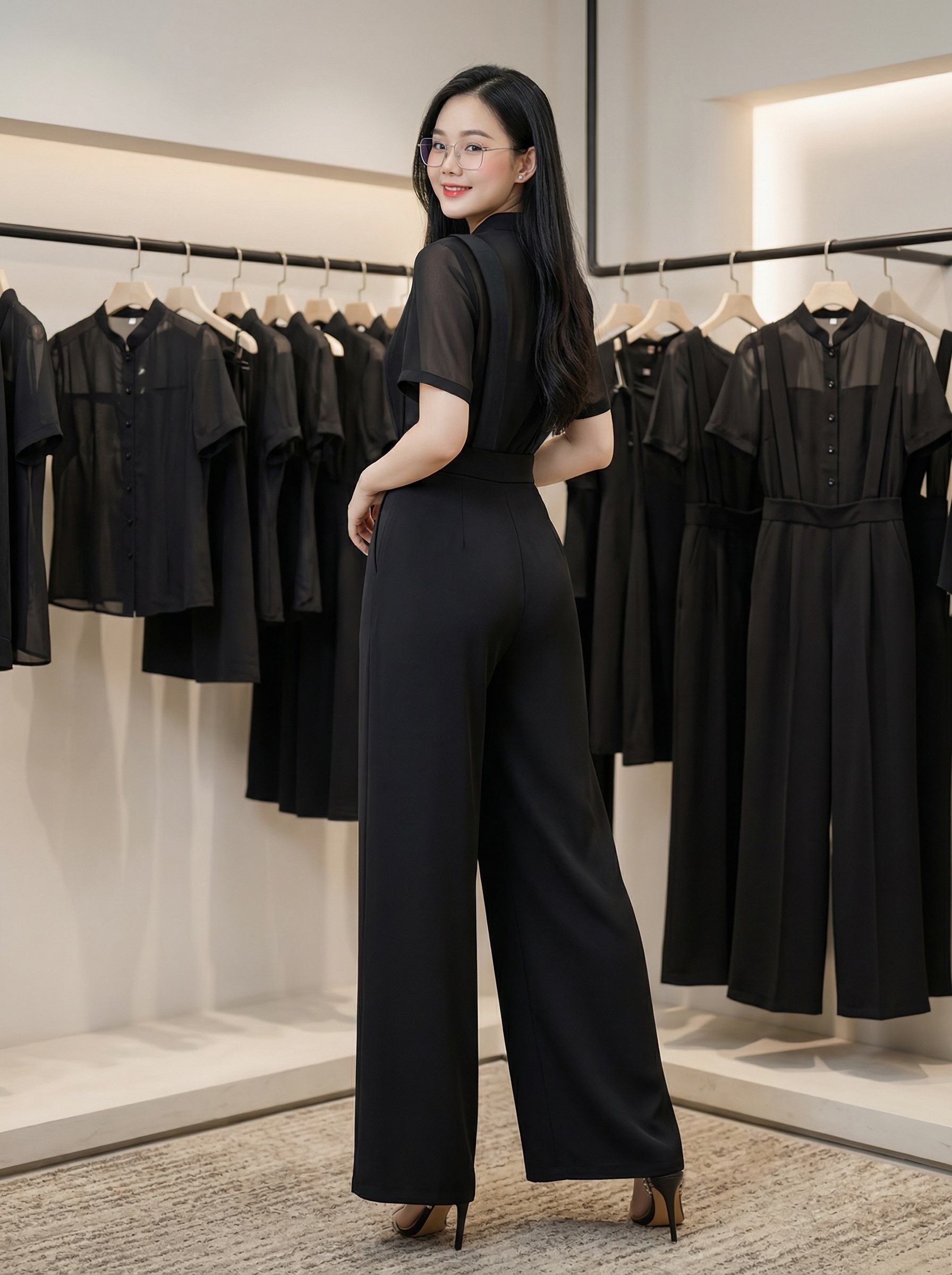 Set đồ bộ áo cổ trụ quần yếm_thumbnail_4