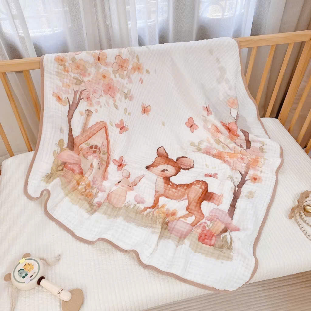 Khăn xô 6 lớp họa tiết cổ tích (100X100cm)_thumbnail_2