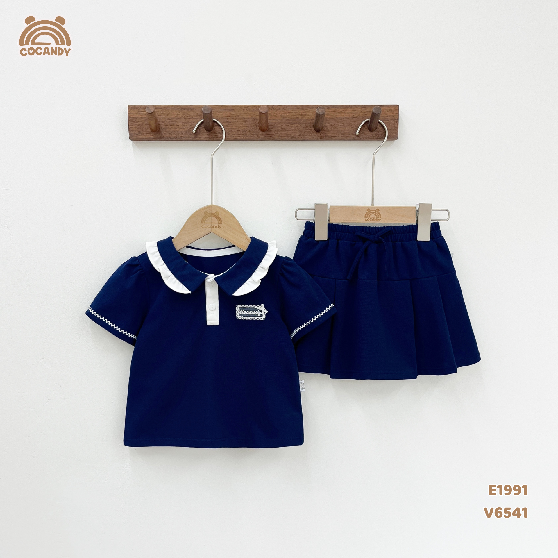 Áo cộc polo XANH THAN cổ phối bèo tag CCD_thumbnail_6