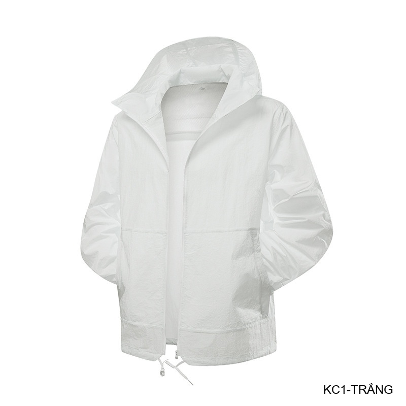 KC1 - Áo khoác chống nắng nam nữ UPF50+ siêu mỏng, thoáng khí, dáng rộng, có mũ trùm đầu_thumbnail_11