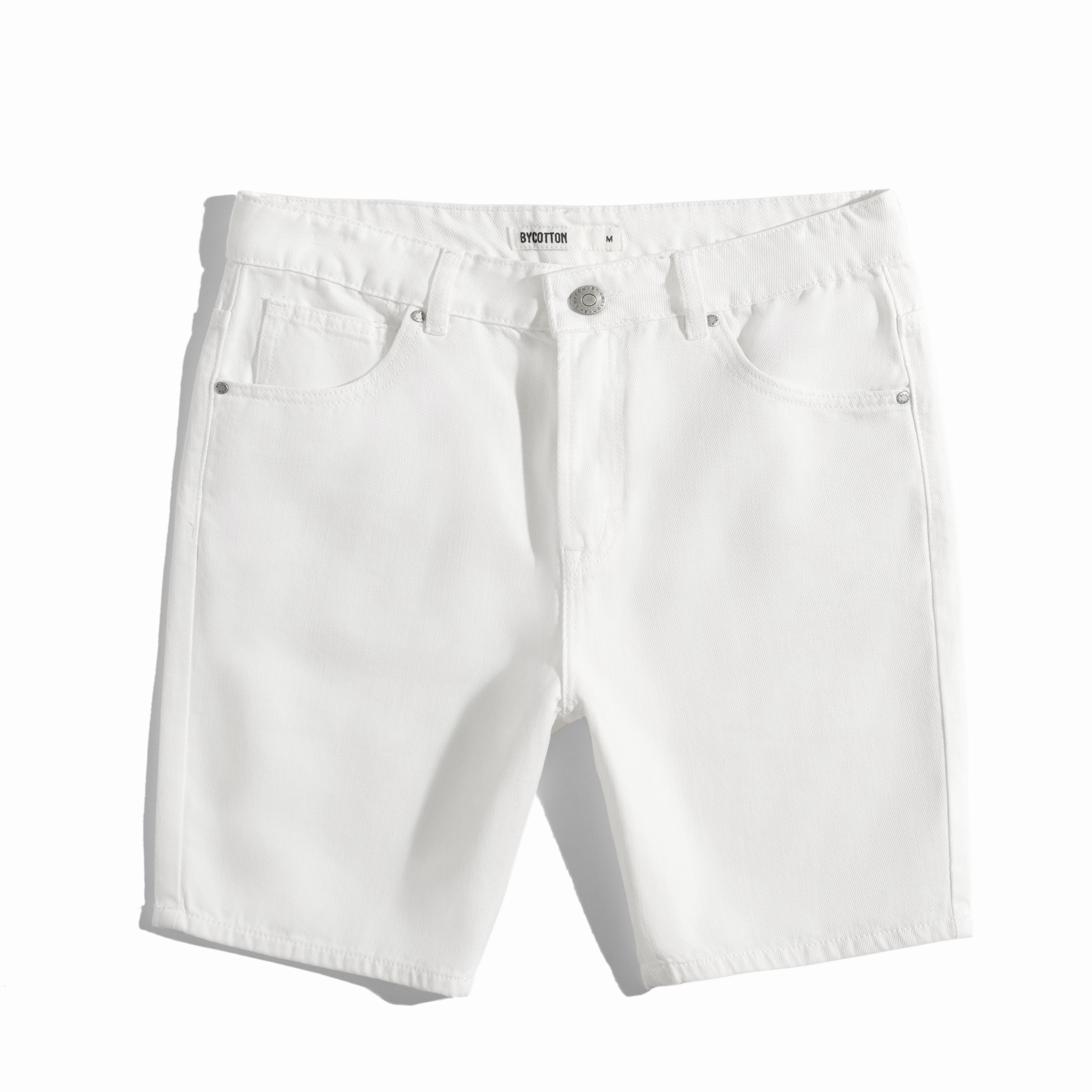 Quần Short Jeans By Cotton Trắng