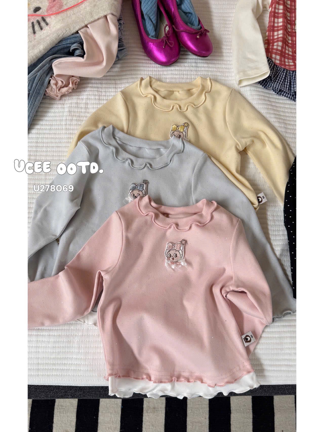 UC20 - Áo giữ nhiệt viền bèo 3 màu UCEE - 278069
