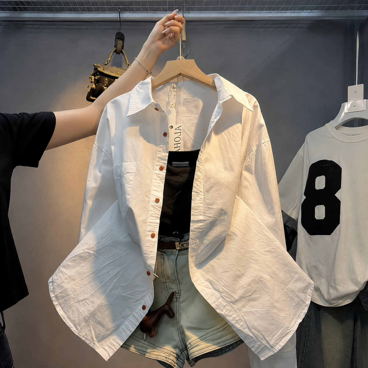 Áo somi + bra basic 1250