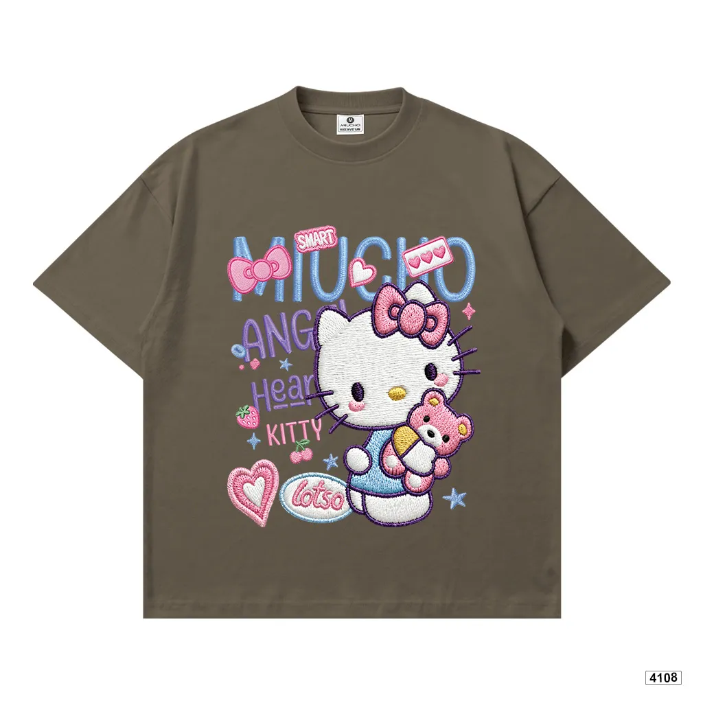 Áo thun nữ form boxy Mèo con đáng yêu Miucho 4108_thumbnail_13