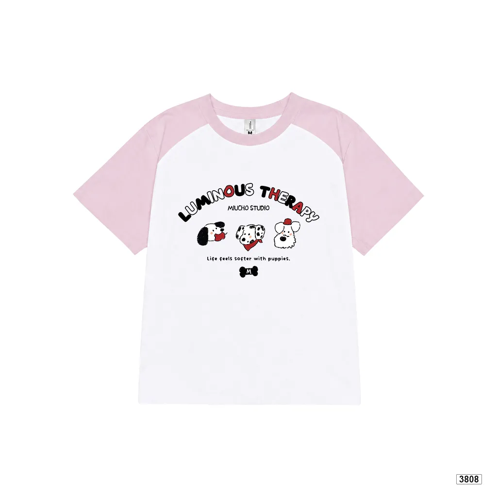 Áo thun babytee raglan hình cún cute phong cách Hàn Quốc đáng yêu Miucho 3808_thumbnail_0