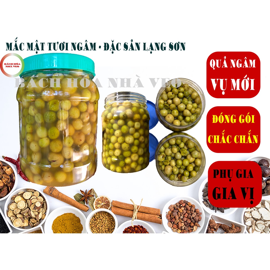 Quả Mắc Mật Tươi Ngâm - Đặc Sản Đông Bắc, Mác Mật, Móc Mật Lạng Sơn, Kho, Nướng Thịt, Cá, Vịt, Muối Măng Ớt