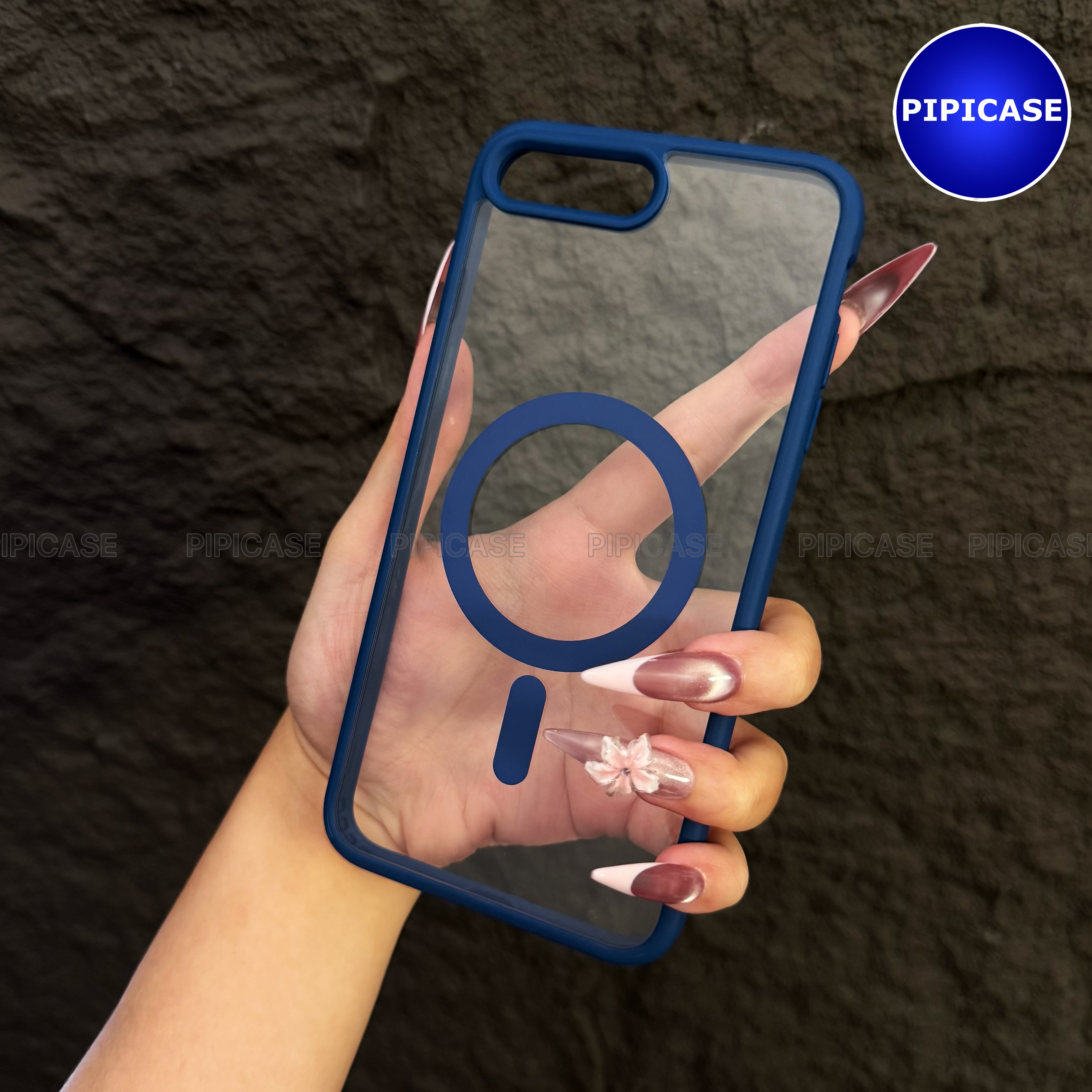 Ốp Lưng iPhone 7 Plus / 8 Plus - Chic - Xanh Dương