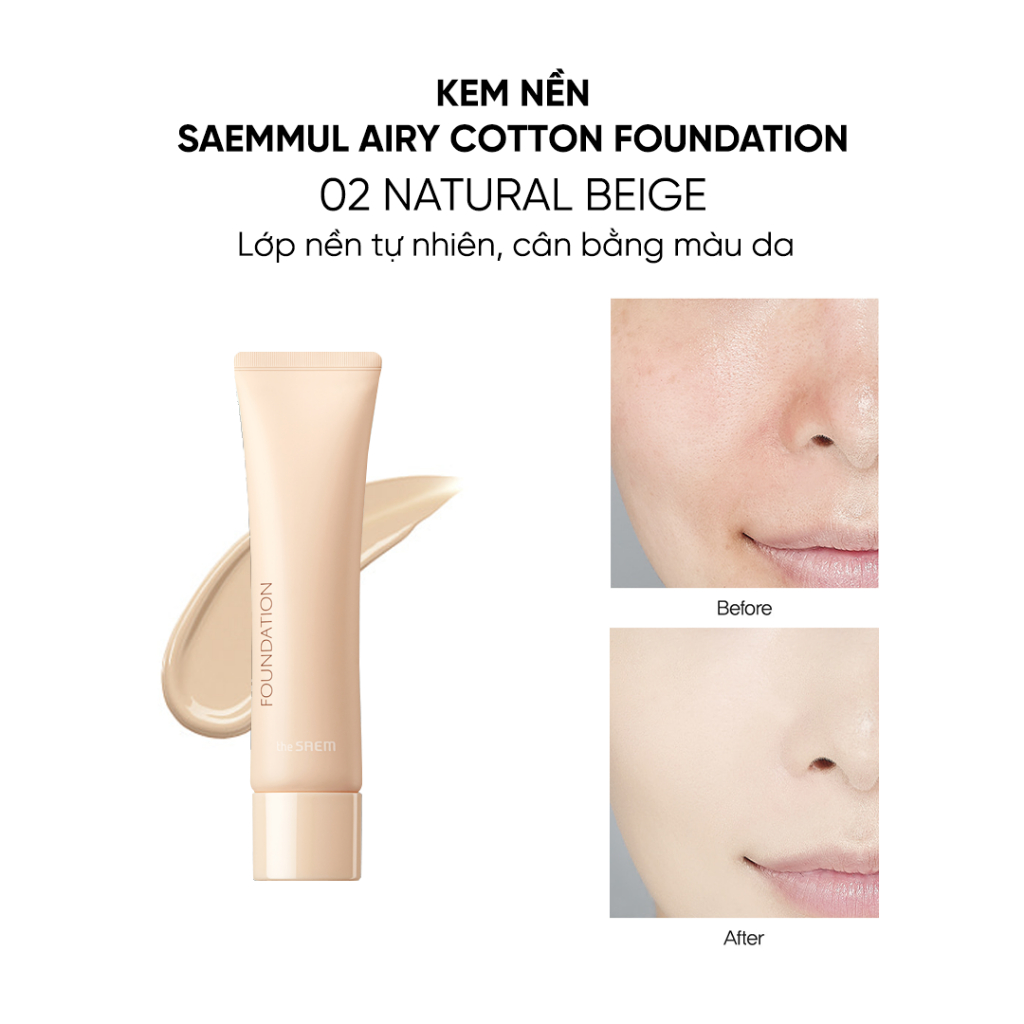 [THE SAEM] Kem nền The Saem Saemmul Airy Cotton Foundation 30ml_thumbnail_8