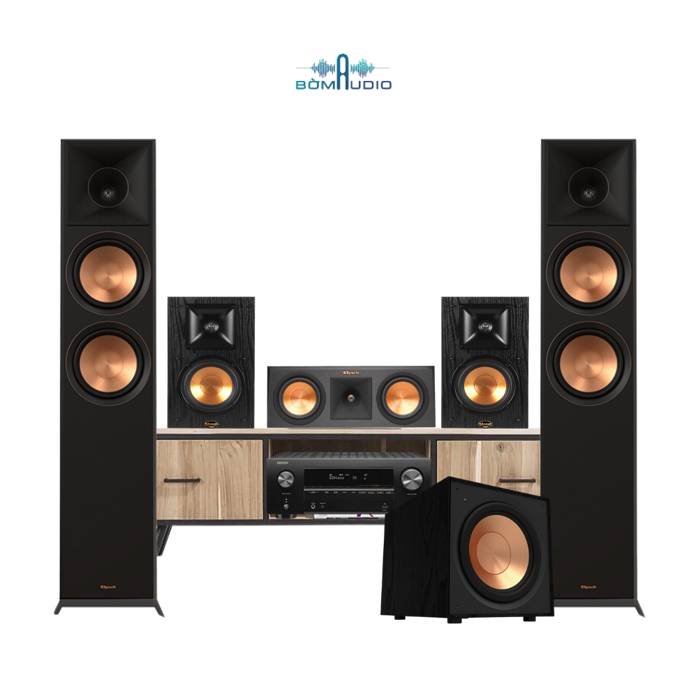 Combo Amply DENON AVR 2700H + Front KLIPSCH RP 4000 F + Center KLIPSCH RP - 250C + Surround KLIPCH B100 + SUB KLIPSCH R - 101SW - B61_thumbnail_0