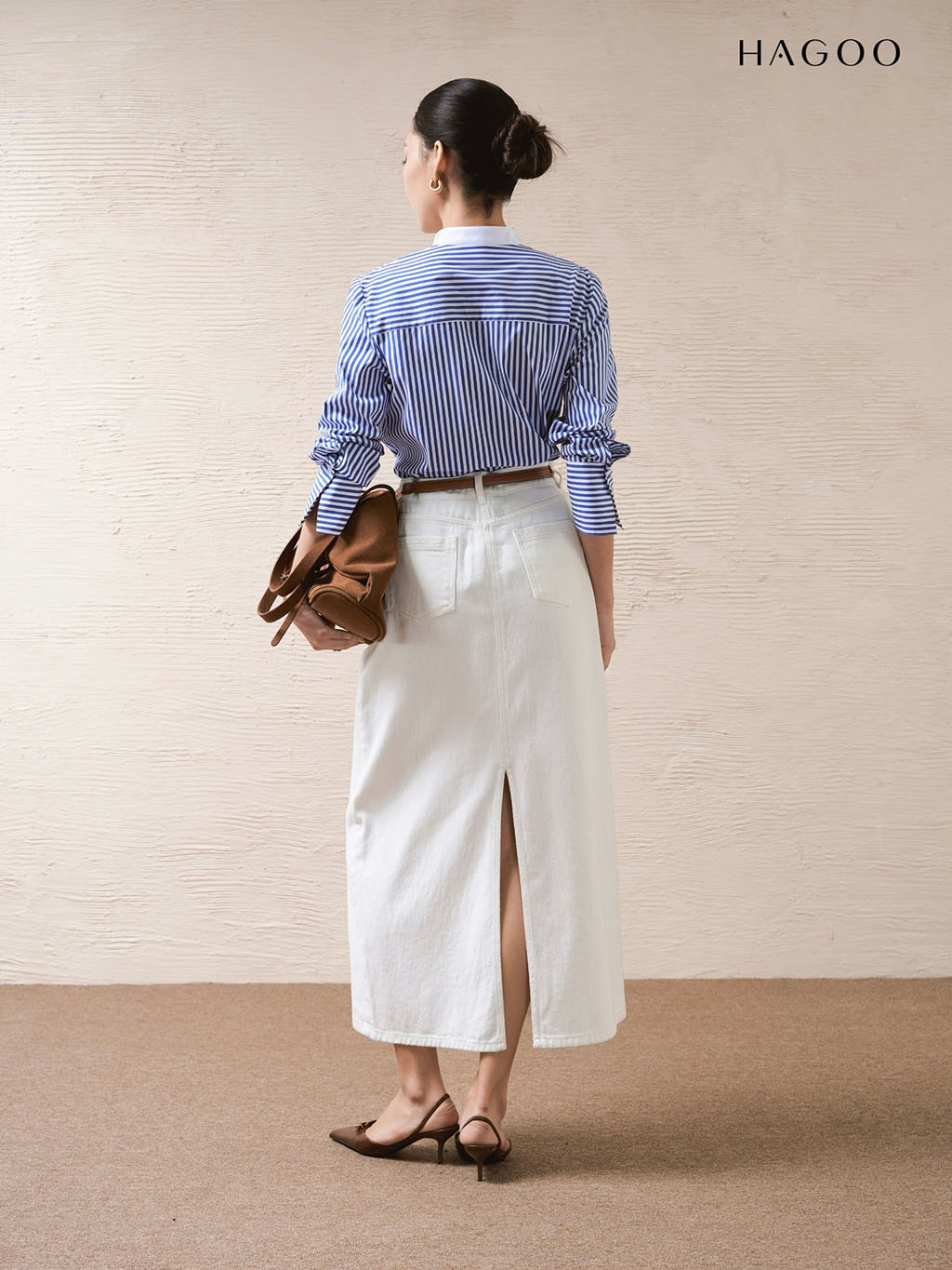 Chân váy jean xuông bổ vát HAGOO_thumbnail_2