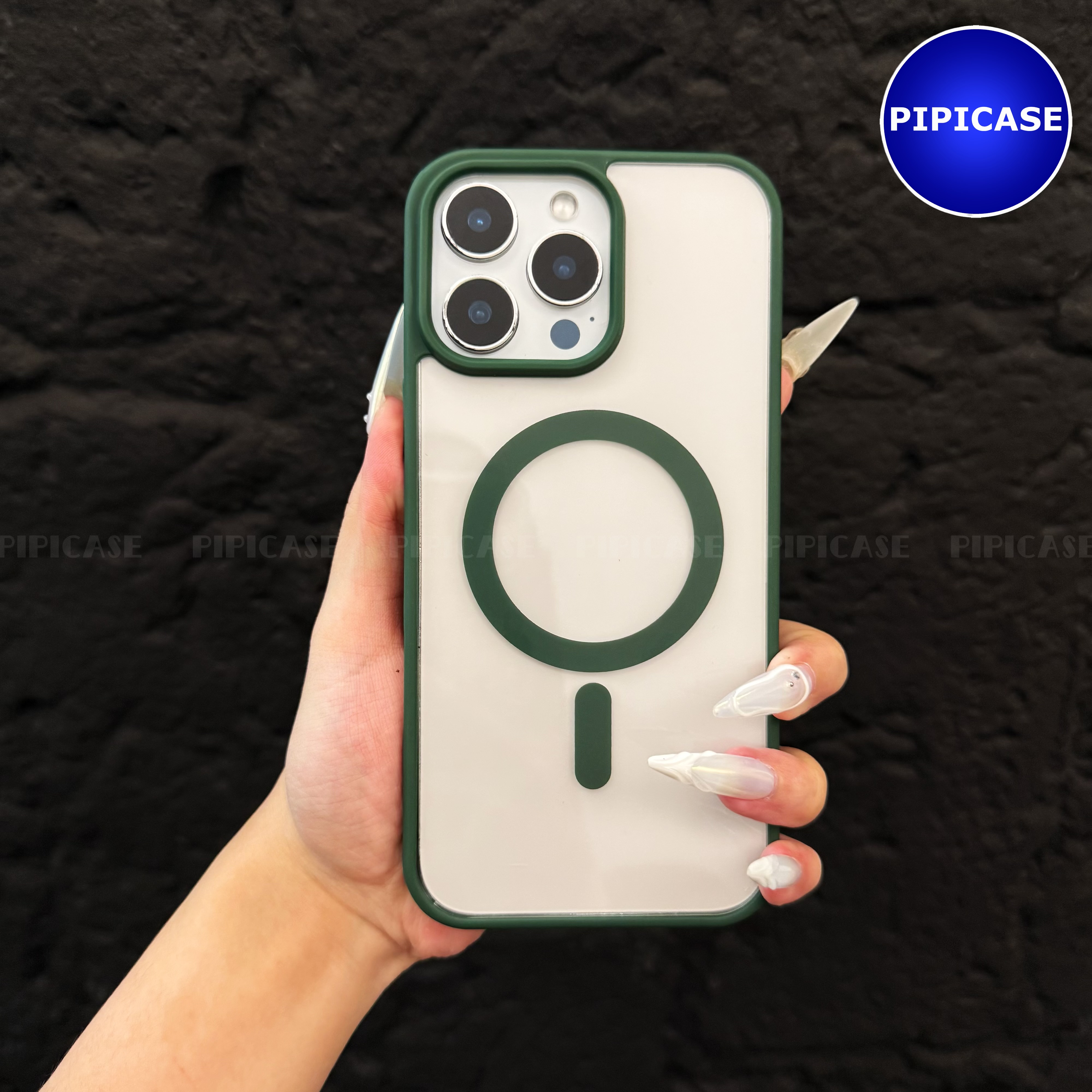 Ốp Lưng iPhone 16 Pro - Chic - Xanh Lá
