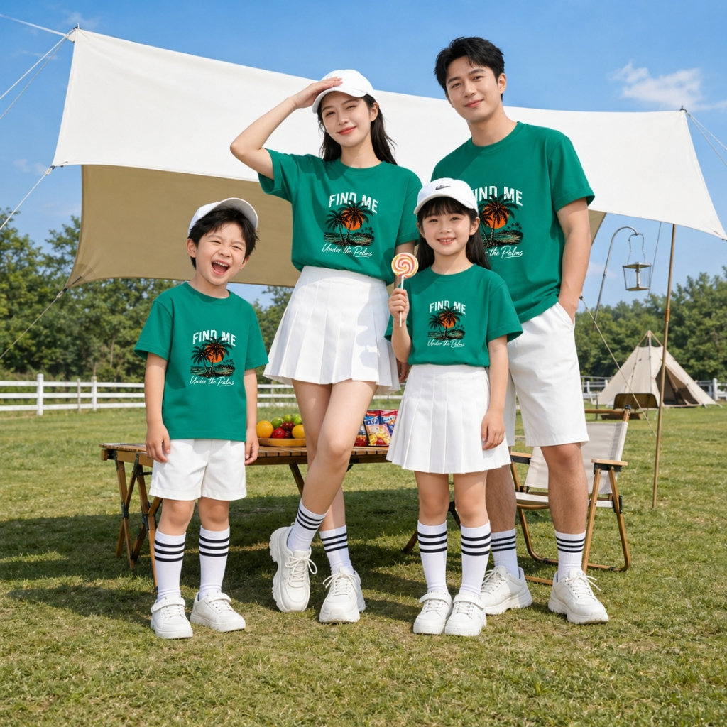Áo phông gia đình 3,4,5 người hình Cây dừa Find Me – Mã GĐ3598_thumbnail_1