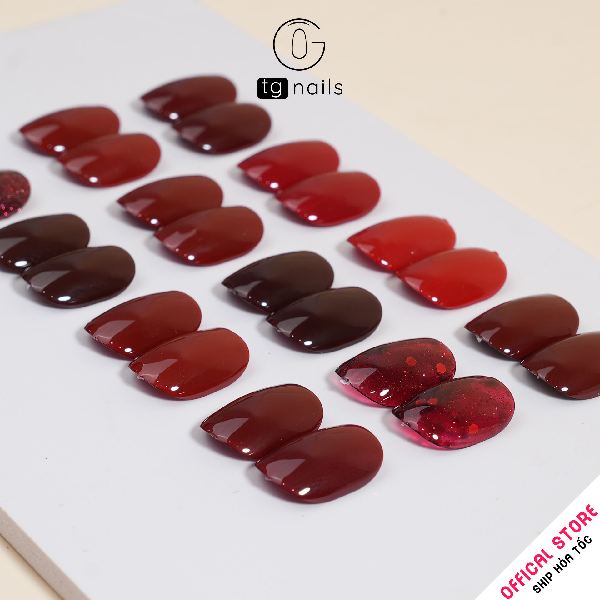 Combo 12 màu đỏ TG Nails kèm bảng màu_thumbnail_5
