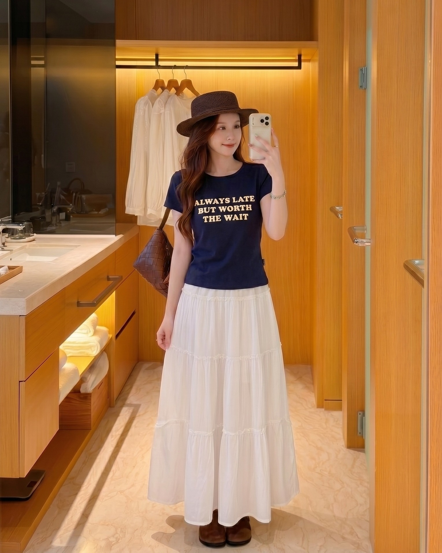 Áo Thun Nữ Slimfit ALWAYS LATE NT.2600033 (B) (0687)_thumbnail_4