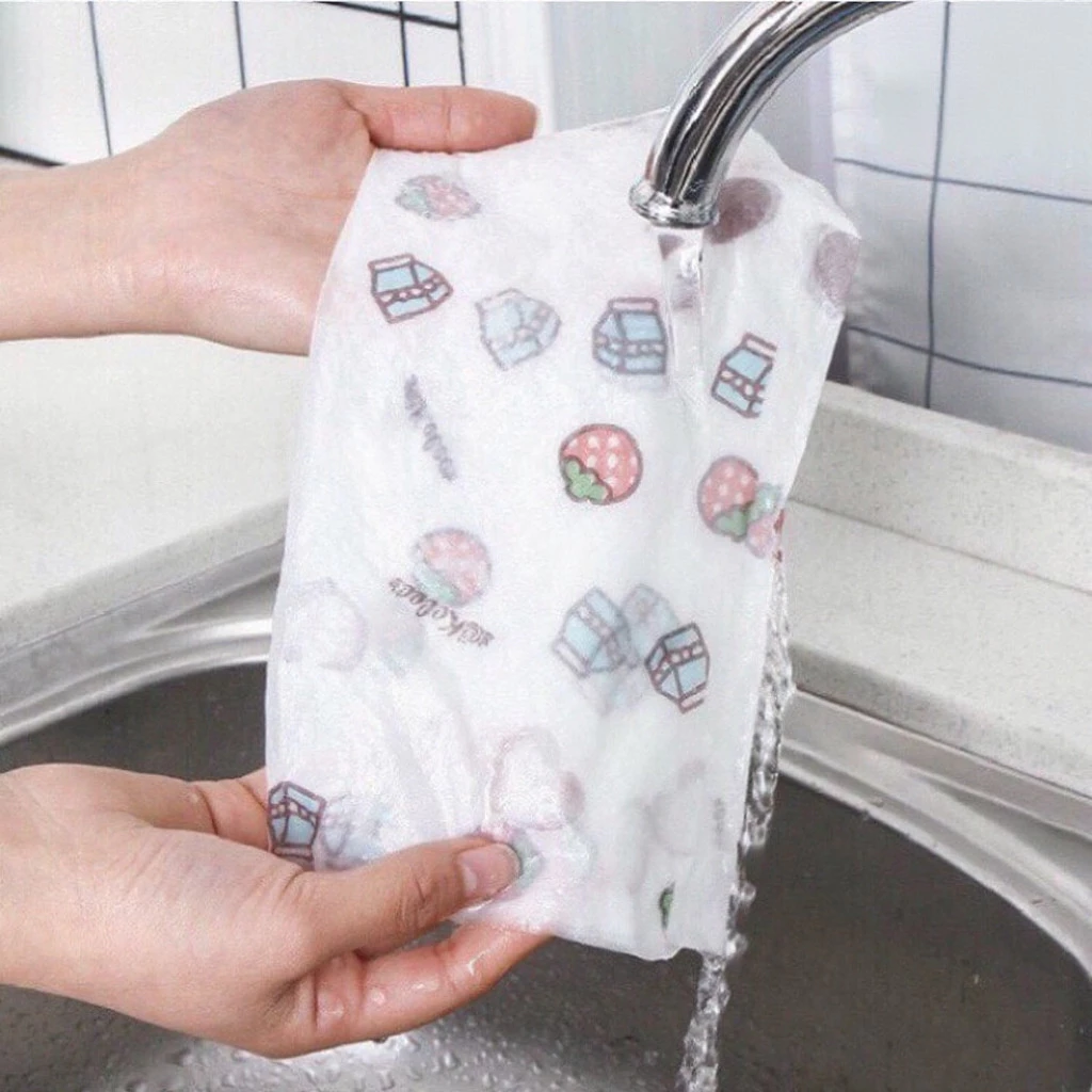 Cuộn giấy lau nhà bếp đa năng 20cm - Tiết kiệm chi phí, thấm hút tốt, tái sử dụng nhiều lần_thumbnail_5