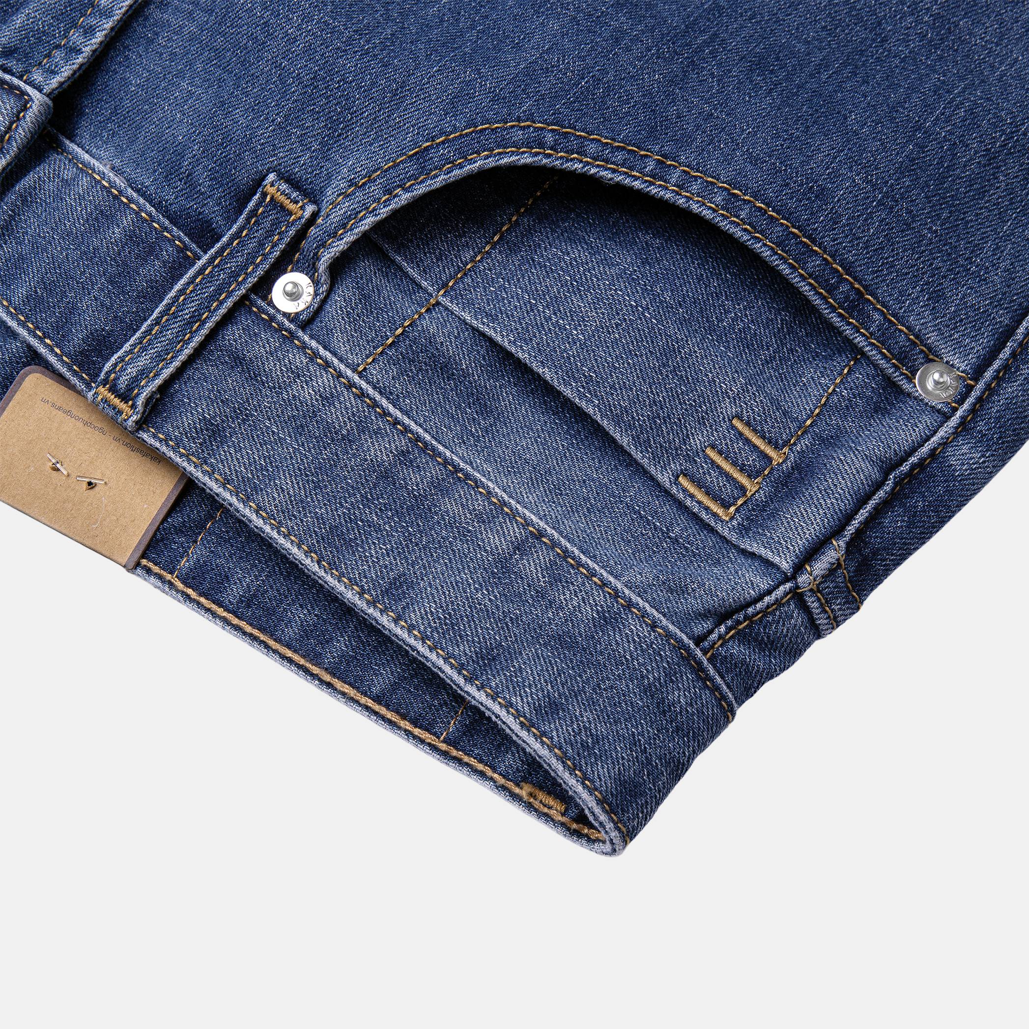 Quần Jeans Nam Cao Cấp J14 - Form Slim Straight - KaKa Fashion