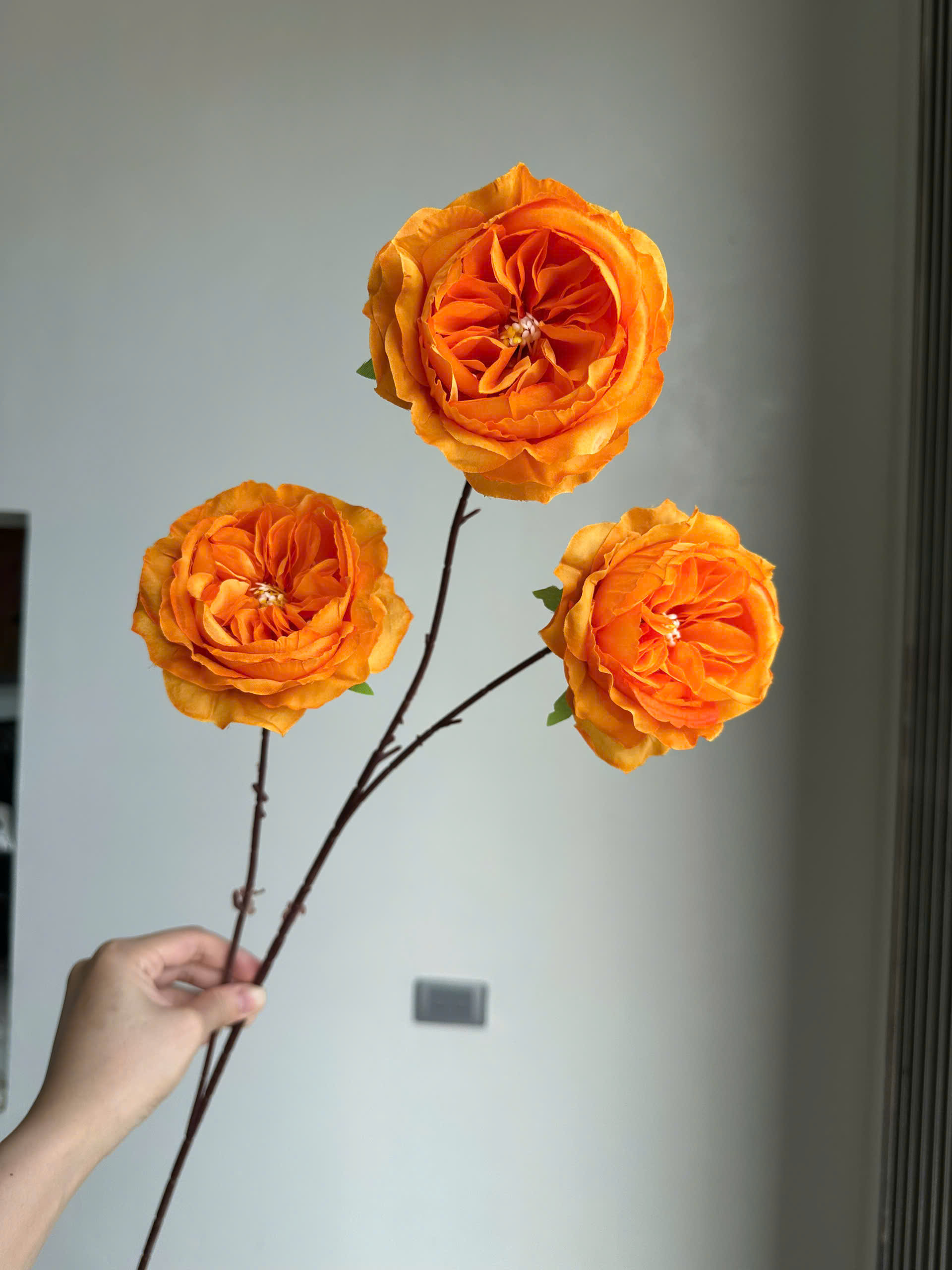 Trà Xoáy 3 Bông Hoa Lụa Trang Trí Bàn Nhỏ Xinh, Gọn Gàng Sang Trọng Không Cần Chăm Sóc_thumbnail_10