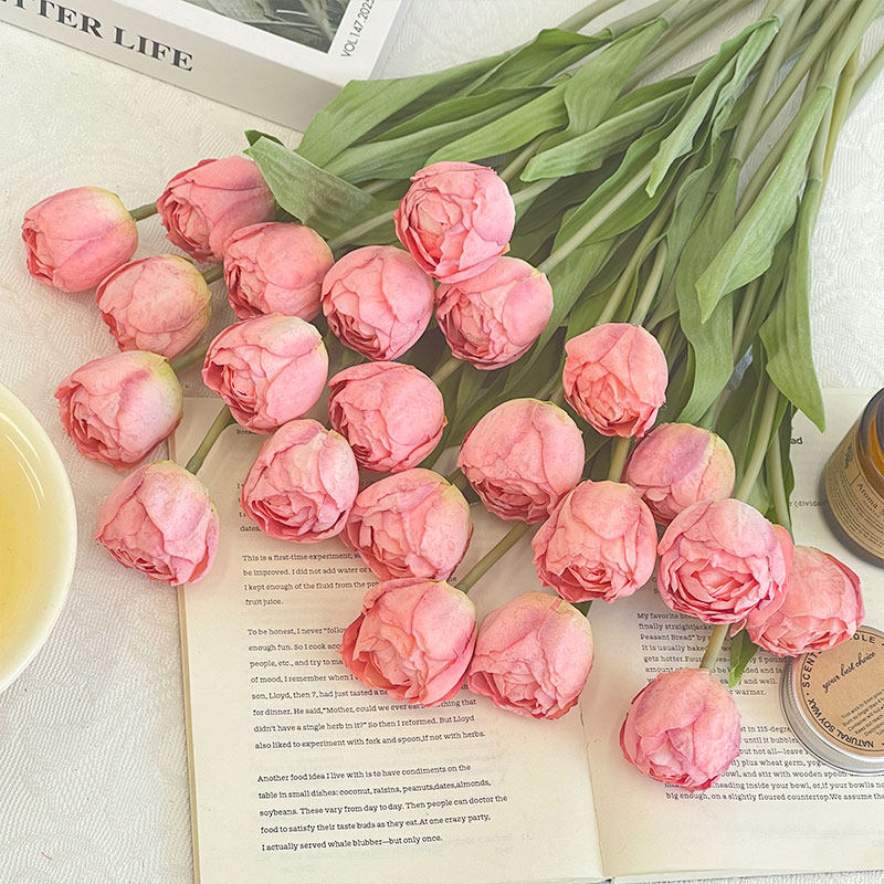 Combo 10 Bông Hoa TuLip Lụa Cánh Kép Cao Cấp_thumbnail_10