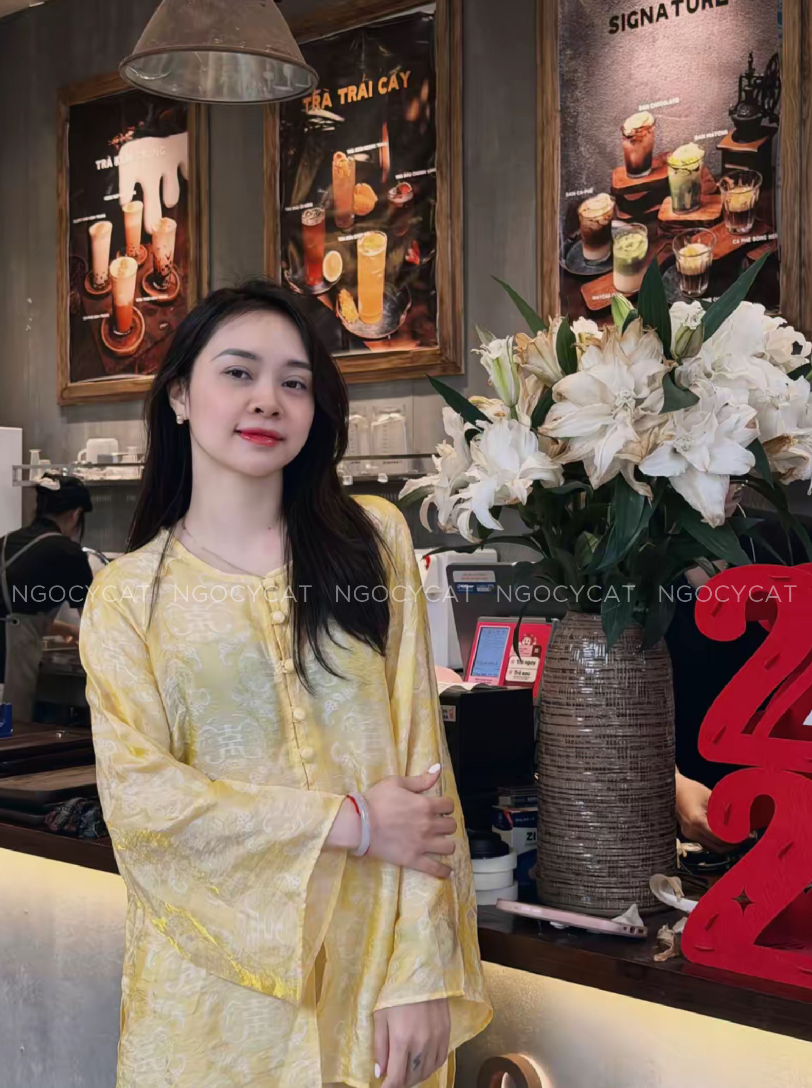 Áo Bà Ba Màu Vàng Tơ TẰm Ánh Kim_thumbnail_1