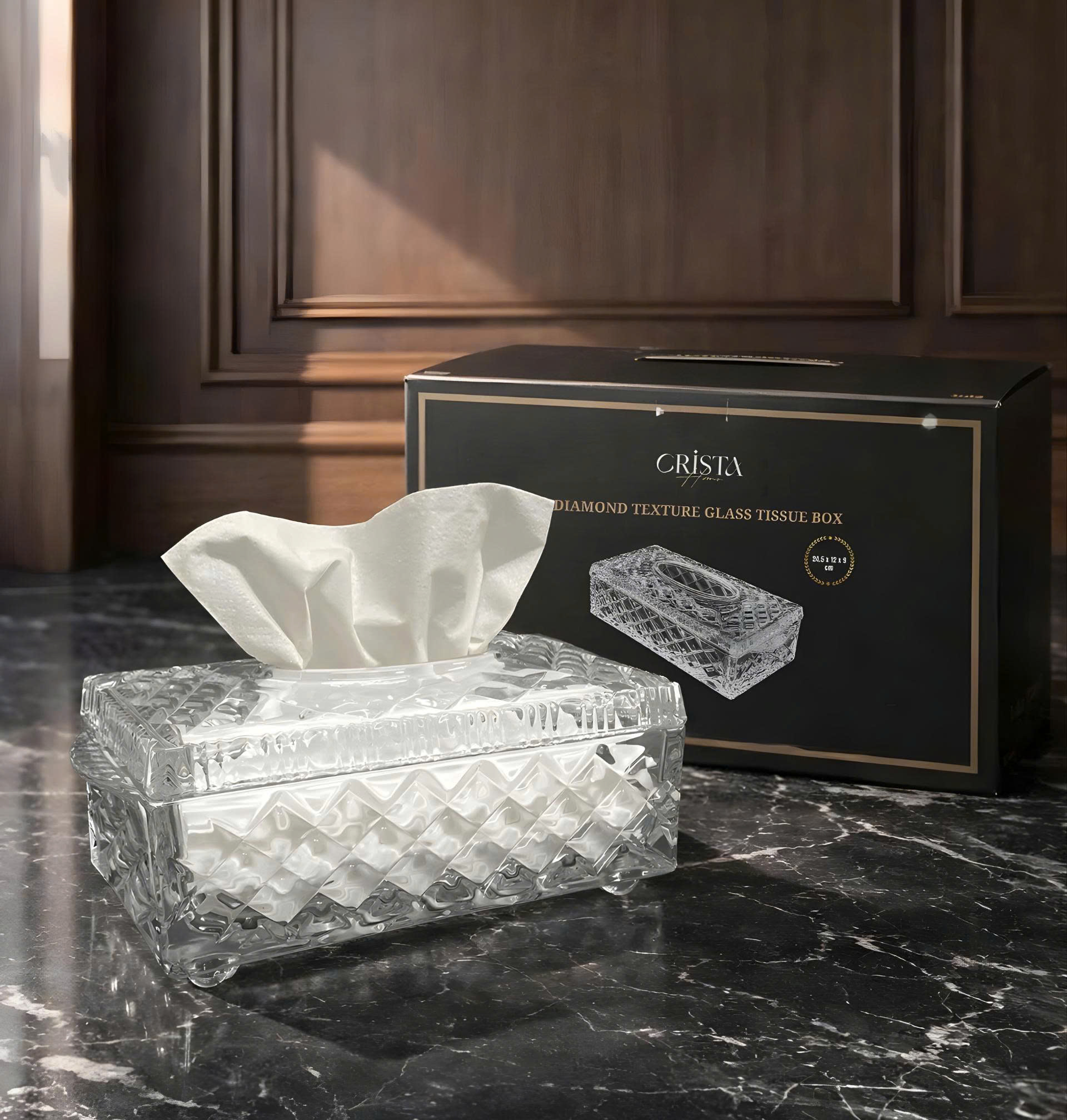 HỘP THỦY TINH ĐỰNG GIẤY ĂN VÂN KIM CƯƠNG CRISTA HOME 60250_thumbnail_5