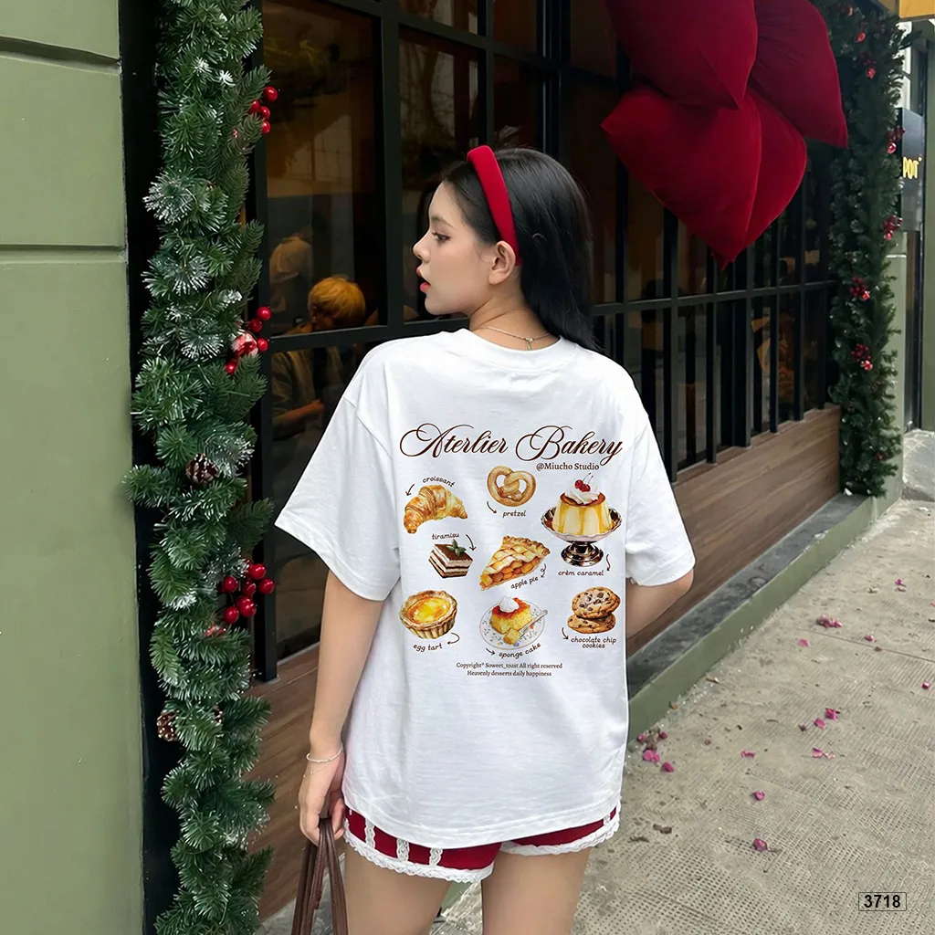 Áo thun unisex form boxy chất thoáng mát Miucho Bakery 3718_thumbnail_2