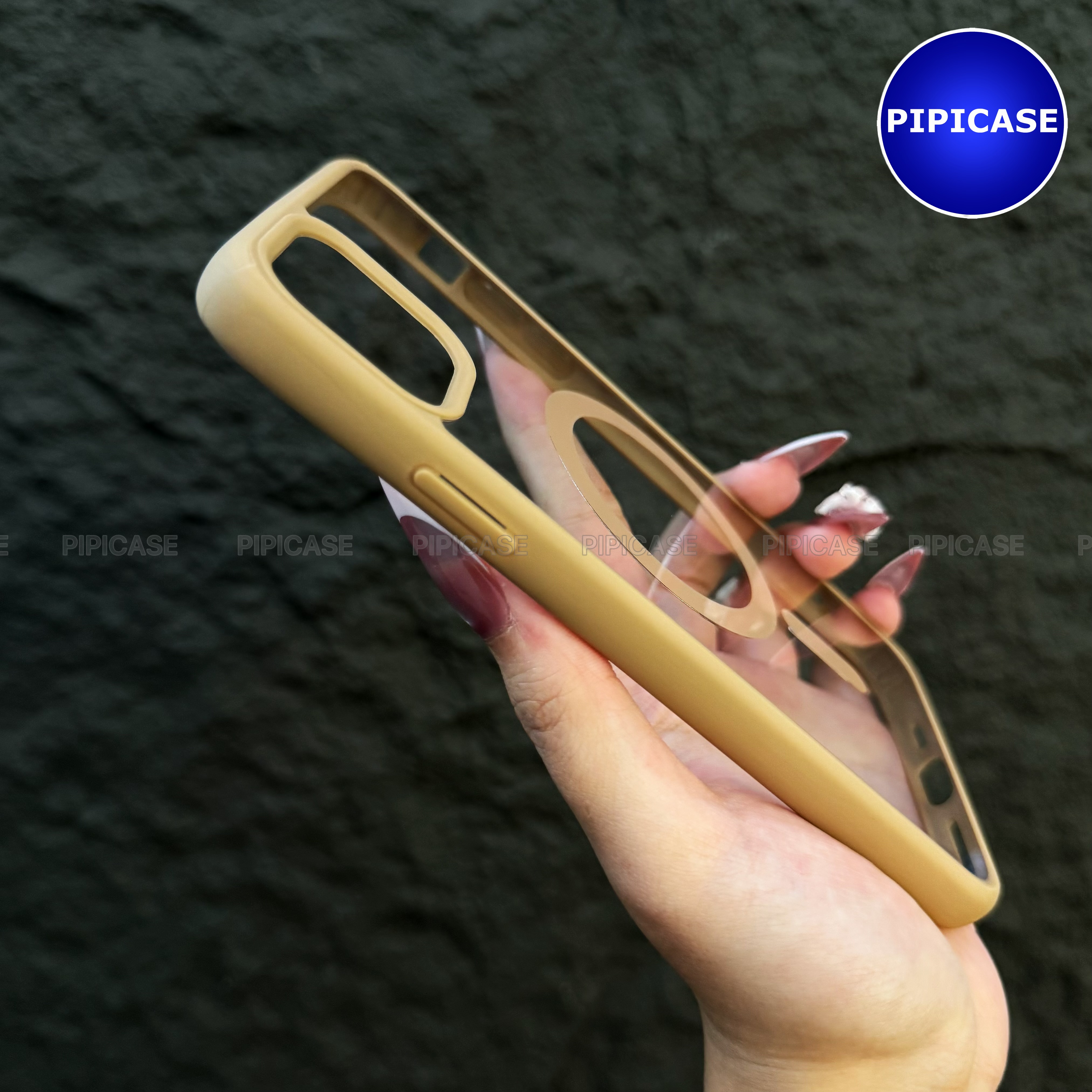Ốp Lưng iPhone 11 Pro Max - Chic - Nâu Nhạt_thumbnail_2