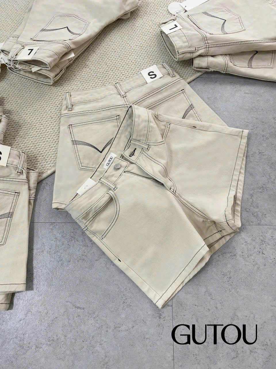 [ GUTOU ] Quần Short Jean Aeris Casual_thumbnail_7