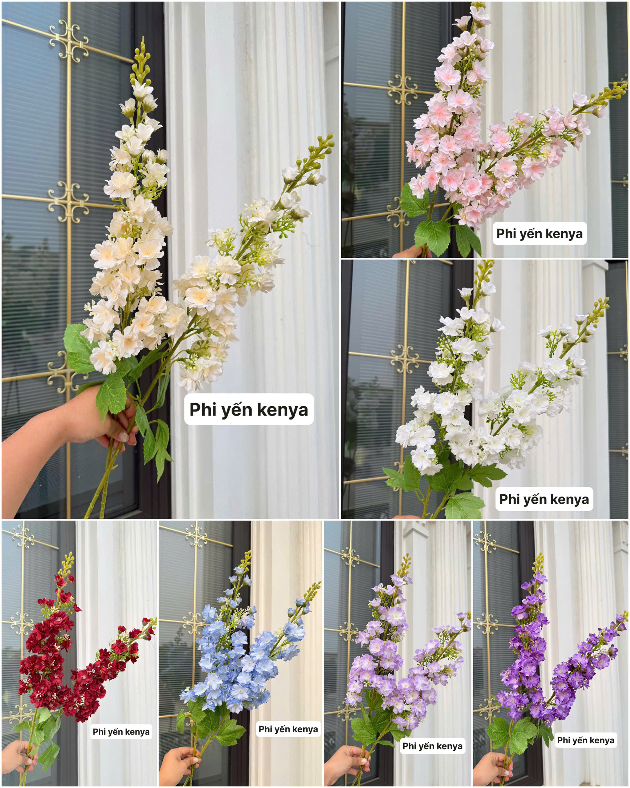 Hoa Phi Yến Kenya | lụa cao cấp đẹp như thật, bền sang cho trang trí đám cưới, decor sự kiện và không gian sống