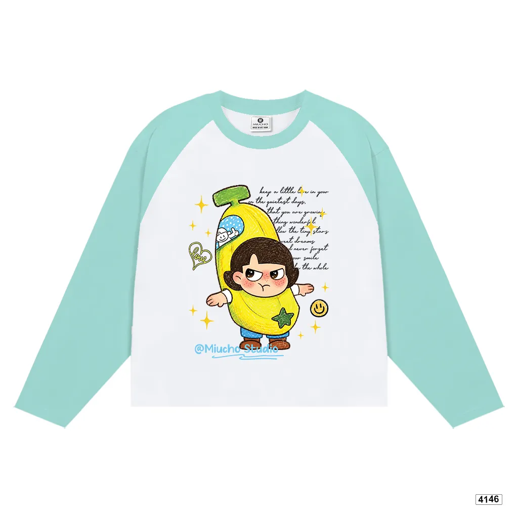 Áo thun tay dài form boxy phối tay Cartoon Miucho 4146_thumbnail_9