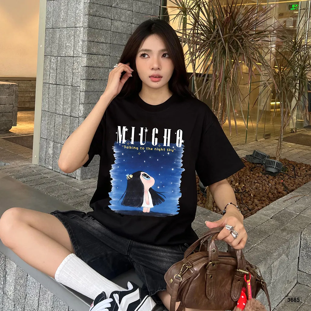 Áo thun nữ form boxy Night Sky Miucho 3685_thumbnail_2