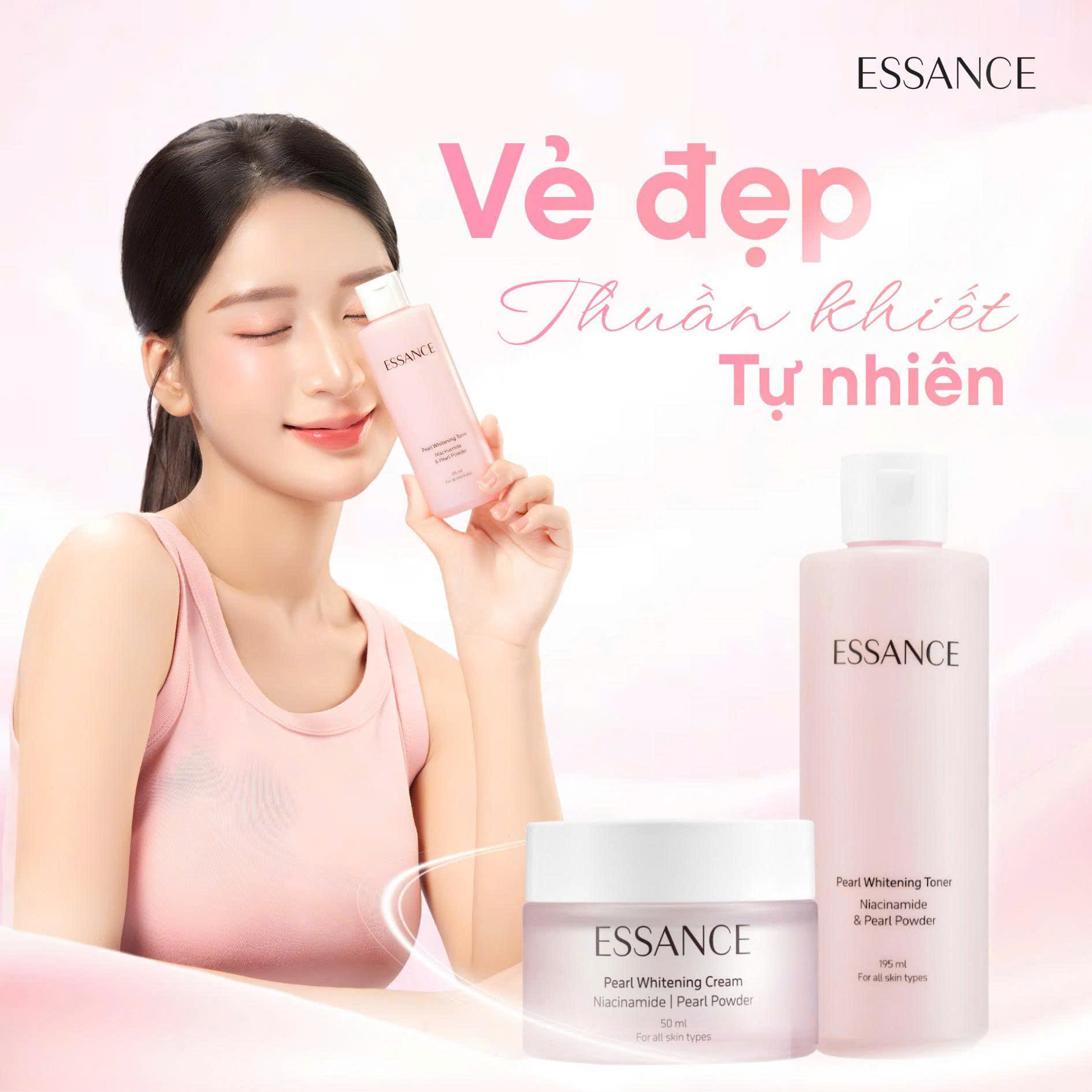 Essence Pearl Whitening Toner 195ml