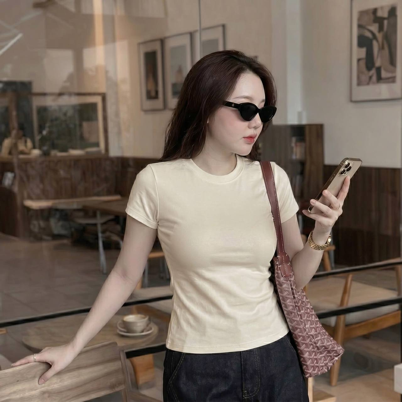 Áo Thun Nữ Oversize trơn cổ viền NT.2600045 (C)_thumbnail_5