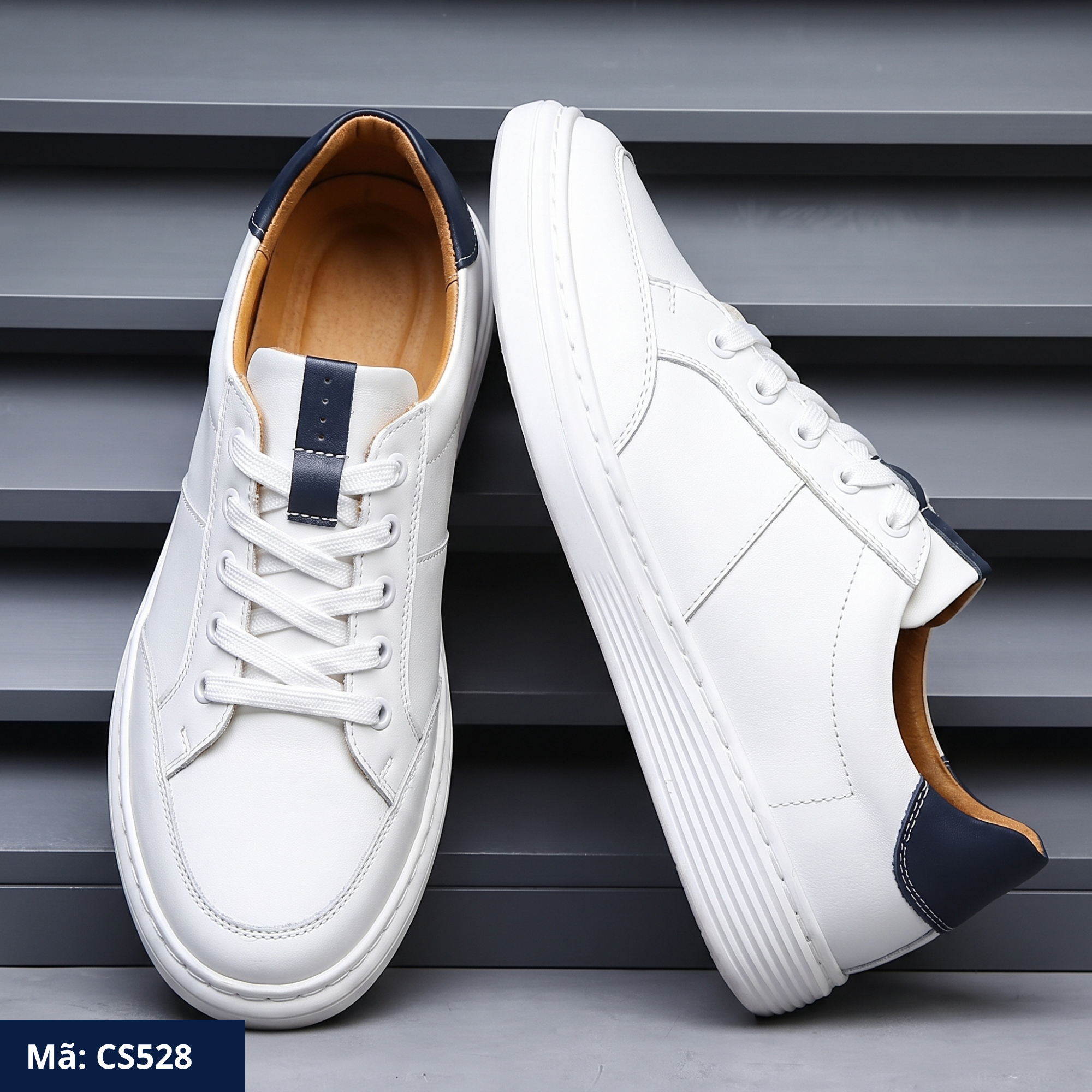 Sneaker nam da cao cấp CS528