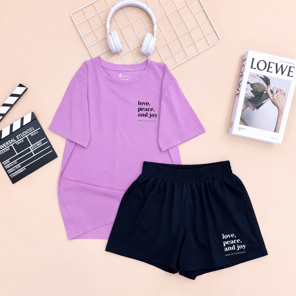 [Form rộng] Set bộ thun chữ 'Love, Peace, and Joy' - LOZA BP19_thumbnail_4