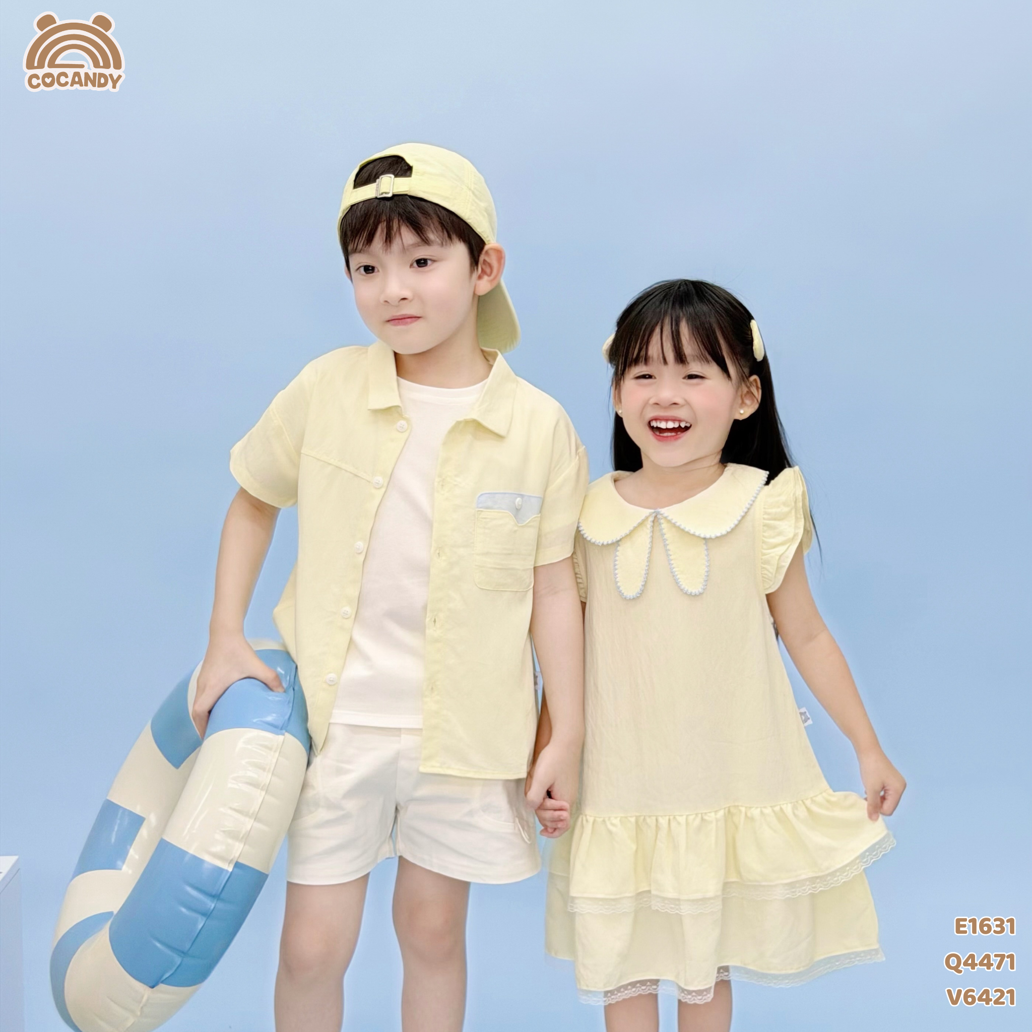 Váy sát nách thô VÀNG cổ nơ 2 tầng_thumbnail_2